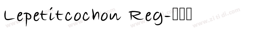 Lepetitcochon Reg字体转换